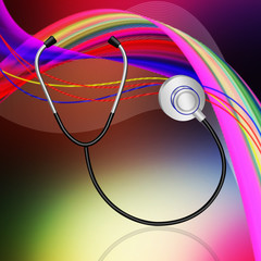 Stethoscope. Illustration