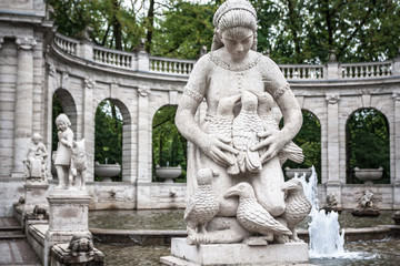 Marchenbrunnen Fairy Tale Fountain in the Volkspark