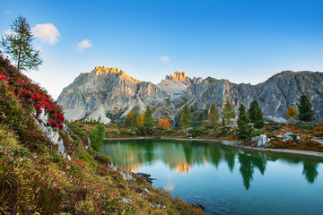 Limides Lake and Mount Lagazuoi, Dolomites - 75473093