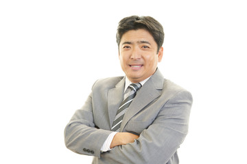 笑顔のビジネスマン