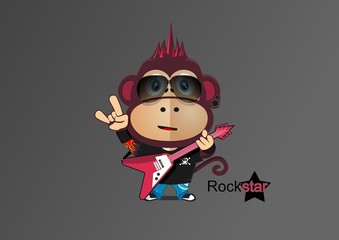 Monkey mascot rock