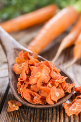 Portion of Dried Carrots