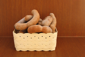 tamarind in plastic basket
