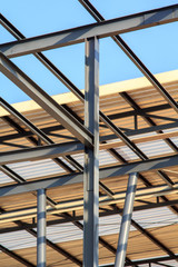 Obraz premium New home construction framing.