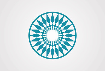 Circle swirl vector logo