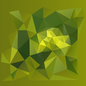 Abstract polygonal pattern on a green background.