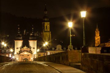 Heidelberg in the night, Germany