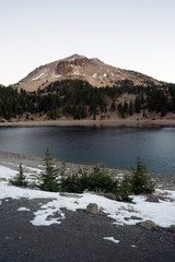 Lassen Peak National Volcanic Park Lake Helen Sunset