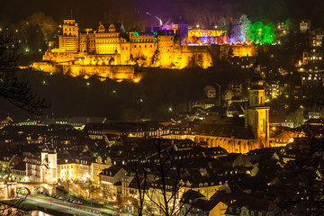Heidelberg at night, Germany