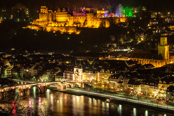 Heidelberg at night, Germany