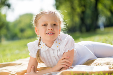 Girl enjoying summertime