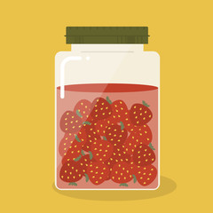 Pickled strawberry