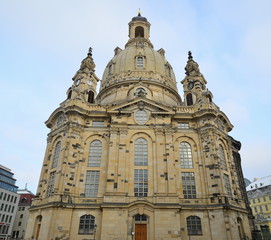 Fototapeta na wymiar Frauenkirche church in Dresden,Germany
