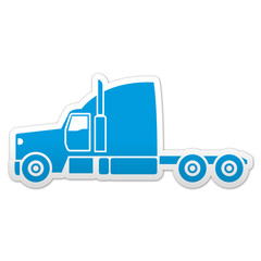 Pegatina simbolo camion lateral
