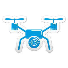 Pegatina simbolo drone