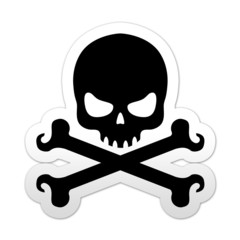 Pegatina simbolo muerte