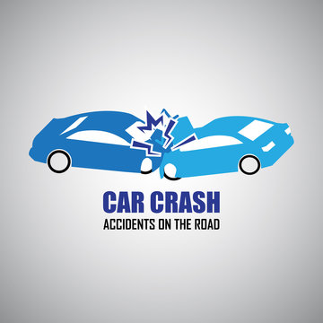 car crash and accidents icons