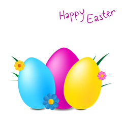 happy easter - stock vector