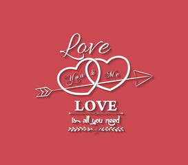 love is all you need with hearts