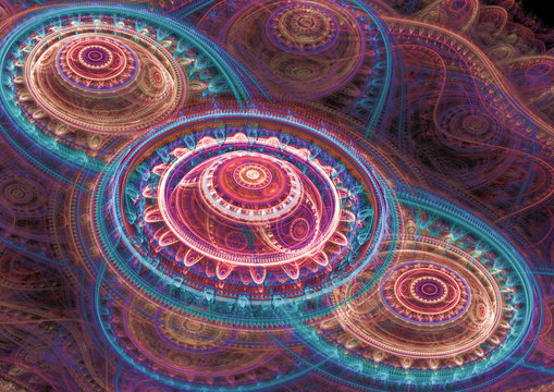 Abstract fractal background design