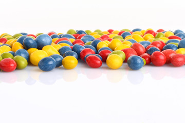 Schokodrops: Platz für Text für Einladung oder Plakat für Feier