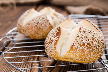 Pretzel Rolls with Sesame