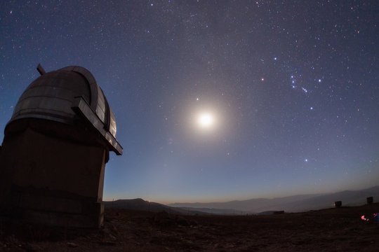 Astronomical observatory under the stars
