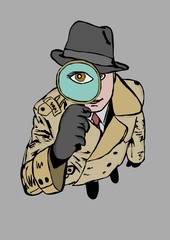 Eye of investigator