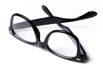Eyeglasses with black rim
