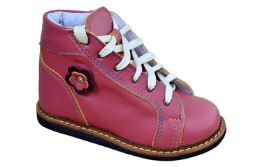 Handmade orthopedic leather shoe with 5mm supination