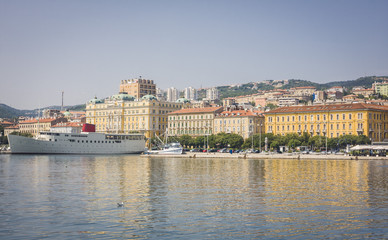 Square in the Downtown of Rijeka in Croatia