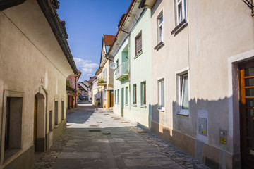 Fototapeta na wymiar street in Kamnik, Slovenia
