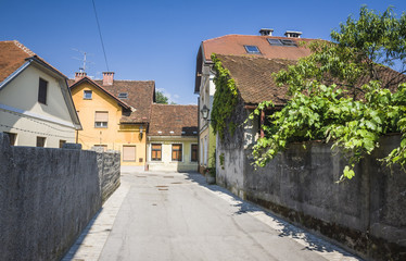 Fototapeta na wymiar street in Kamnik, Slovenia