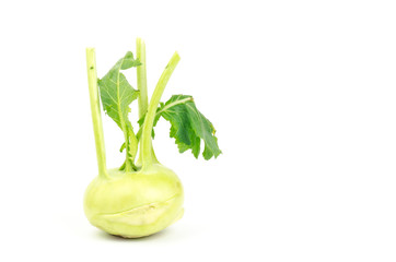 Fresh kohlrabi