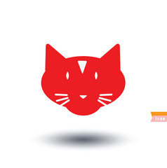 cat icon, vector illustration
