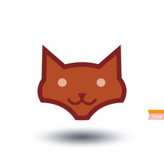 cat icon, vector illustration