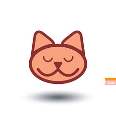 cat icon, vector illustration