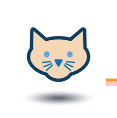 cat icon, vector illustration