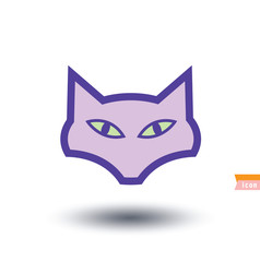 cat icon, vector illustration