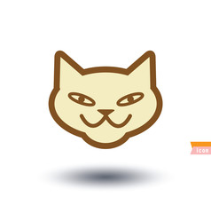 cat icon, vector illustration