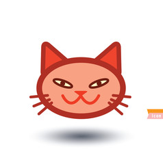 cat icon, vector illustration