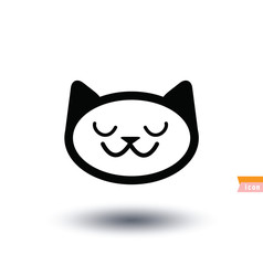 cat icon, vector illustration