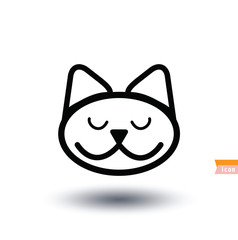 cat icon, vector illustration