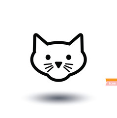 cat icon, vector illustration