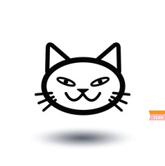 cat icon, vector illustration