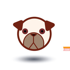 dog icon - vector illustration.