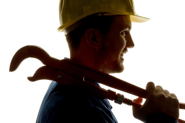 Handwerker mit Werkzeug