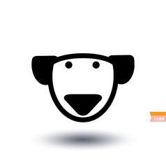 dog icon - vector illustration.