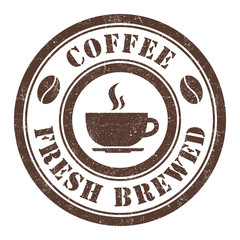 Cofee Grunge Stamp