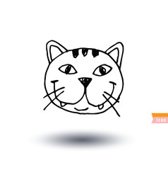 cat icon, vector illustration